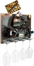 Brubaker Wine Bottle Couple On Boat - Wall Mountable 4 Glass Holders. Fixed Price $39.99.