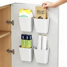 4 Pack Cabinet Door Organizer, Self Adhesive Wall Mount Storage Bins,no Drilling. Fixed Price $14.89.