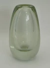 Vtg. Robert Deeble Art Glass Teardrop Vase 4" Clear Handblown Signed Minimalist. Fixed Price $32.67.