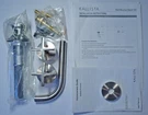 Kallista P24410-CR-AG Wall Mount Basin Set Faucet Cross Handles Brushed Nickel. Fixed Price $950.00.