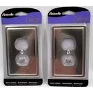 Amerelle Moderne 1-GANG Duplex Steel Wall Plate Brushed Nickel 148DBN Lot Of 2. Fixed Price $12.00.