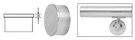 Crl HR15FPS Polished Stainless Flat End Cap For 1-1/2" Round Tubing. Fixed Price $11.65.