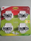3M Command Adhesive Wall Mounted Broom/mop Grippers 4-PACK. Fixed Price $15.00.