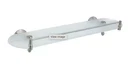 Modona Antica 20 In. Frosted Glass Shelf With Rail Satin Nickel-used. Fixed Price $31.99.
