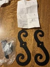 Acorn Forged Iron Shutter Dogs Holdbacks Steel RK4BQ 6 Pair New In Package. Fixed Price $72.99.
