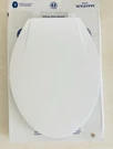 Mayfair Bemis Kendall Enameled Wood Elongated Soft Close Bathroom Toilet Seat. Fixed Price $19.95.
