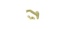 Deltana HRB325U3-UNL Handrail Brackets, 3-3/8" Projection In Unlacquered Brass. Fixed Price $22.46.