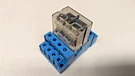 New Finder 4PDT Relay 250V 12A W/ 96.74 Base, 24VDC Coil, Type 56.34.9.024.0000. Fixed Price $16.79.