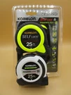 Pack Of Komelon 25FT. Measureing Tapes 1-SELF-LOCK 1-POWERBLADE Brand New. Fixed Price $11.70.