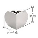 Crl MFC34 Polished Stainless 90 Degree Mall Front Clamp. Fixed Price $100.91.