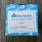 Deltana Modern Handrail Bracket, 3-1/4" Projection, Heavy Duty In Brushed Brass. Fixed Price $60.00.
