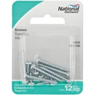 N206102 National 211 Steel Shelf Bracket Screw, Zinc (12-PACK). Fixed Price $41.32.