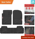 Motor Trend Flextough Black Rubber Car Mats - Heavy Duty, All Weather Protection. Fixed Price $68.99.