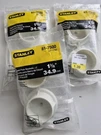 Sets 1-3/8" White Closet Rod Socket Plastic W/ Screws Stanley 81-7500. Fixed Price $9.50.