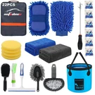 Autodeco 22PCS Car Wash Cleaning Tools Kit Detailing Set With Blue Canvas.... Fixed Price $36.48.