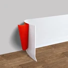 Vinyl Wall Baseboard Molding Trim 4 Inch 100 Feet White Fonuno Flexible. Fixed Price $179.99.
