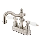 Kingston Brass KB1608PL Heritage 4-INCH Centerset Lavatory Faucet With Porcelain. Fixed Price $85.00.