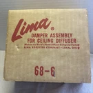 Lima Damper Assembly For Ceiling Diffuser 68-6. New!. Fixed Price $18.99.