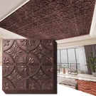 ART3D 2X2 Ft. Pvc Ceiling Tile Antique Copper,fancy Classic STYLE,12-PACK. Fixed Price $76.49.