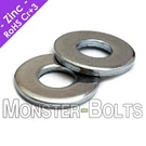 Inch - Uss Flat Washers, CR+3 Zinc Plated Steel, #10 3/16" 1/4" 5/16" 3/8". Fixed Price $49.44.