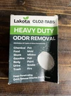 Lakota Naturals CLO2-TABS Heavy Duty Odor Removal Tablets. Fixed Price $39.00.