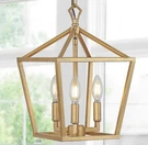 Jonathan Lighting JYL7601B Ojai Pendant 3-LIGHT Led Fixture 10"W Brass Gold. Fixed Price $64.99.