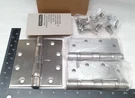 (3) 5" Hinges Stanley Ball Bearing 5X4.5 FBB191 Nrp Sts Machn Wood Stainless Nos. Fixed Price $19.95.