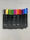 Kingart Dual-tip Brush Pen Markers, Set Of 21 Unique Colors. Fixed Price $8.40.