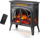 Electric Fireplace Stove Heater,adjustable Brightness,remote,timer. Fixed Price $229.99.