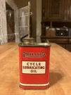Vintage Phillips Cycle Lubricating Can Handy Oiler England 8 Oz. 1950'S. Fixed Price $60.00.