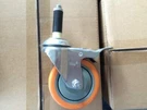 4" Caster Wheel, W/brake, Stem For 1-INCH Pipe (4 Pieces). Fixed Price $25.00.
