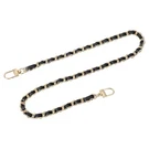 Uxcell Purse Chain Strap, 24" Leather Iron Flat Inch, Black, Gold. Fixed Price $12.68.