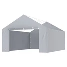 13'X20' Garage Tent Carport Side Wall Waterproof Uvprotected Grey No-top&frame. Fixed Price $128.11.