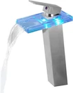 Rzoeox Led Bathroom Sink Faucet Brushed Nickel, Tall,. Fixed Price $110.49.