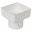 Plastic Universal Downspout To Drain Tile Adapter. Fixed Price $19.99.