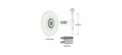 Crl Nylon Concave Edge Replacement Wheel X 3/32" Smooth Sliding Door. Fixed Price $14.88.