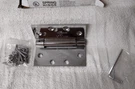 Spring Hinge 4.5" X Full Mortise Brushed Chrome/ CPS4545-26 /one. Fixed Price $9.54.