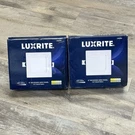Qty Luxrite 6" Square Mini Panel Wafer Led Spotlight White 1000LM 12W 100-130V. Fixed Price $39.95.