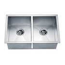 ESQ270909 Square Sink Equal Double Bowls, 18 Gauge. Fixed Price $542.25.