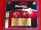 2-PACK Master 1902T Double Locking Levers 1/4" Shackle Shed Gate Storage. Fixed Price $12.99.