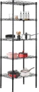 Bestoffice 5-TIER Wire Storage Shelves 17X12X48 Metal Shelving Unit Black. Fixed Price $28.99.