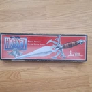 Hibben Knives Hornet Dagger 1997 Stainless Steel Spear Point Wood Handle Sheath. Fixed Price $59.99.