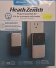 Heathzenith Wireless Lighted Plug-in Doorbell Kit W/kinetic Button-used. Fixed Price $14.99.