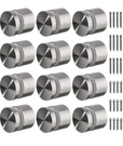 12 Pack Heavy Duty Glass Railing Standoff Hardware For Balcony Stair Balustrade. Fixed Price $121.50.