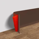 Fonuno 4IN X100FT Peel Stick Vinyl Wall Base Molding Trim Flexible Brown Self. Fixed Price $70.19.