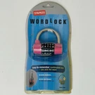 Staples Wordlock Pink Easy-to-remember Combination #59690. Fixed Price $19.99.