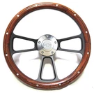 Custom Dark Wood & Billet Steering Wheel Kit For 1968 - 1982 Chevy Corvette. Fixed Price $258.43.