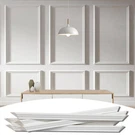 Lunghaa 6-FRAME Premade Accent Wall Molding Kit Ready-to-assemble Wainscoting. Fixed Price $96.98.