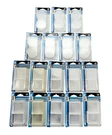 Shepherd Hardware Lot Of 68 Clear Plastic Cups Spiked & Plain 1 7/8" Square. Fixed Price $24.00.