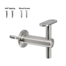 Stainless Steel Wall Mount Fixed Handrail Bracket For Flat Square Railing Tube. Fixed Price $45.00.